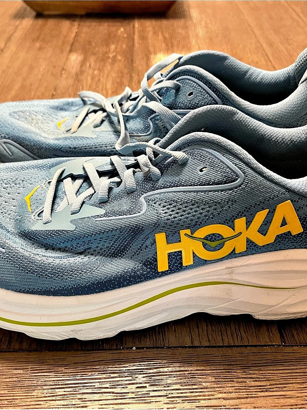 HOKA Men's Clifton 13.5 Wide Alpine Blue/Foggy Night Running Shoes